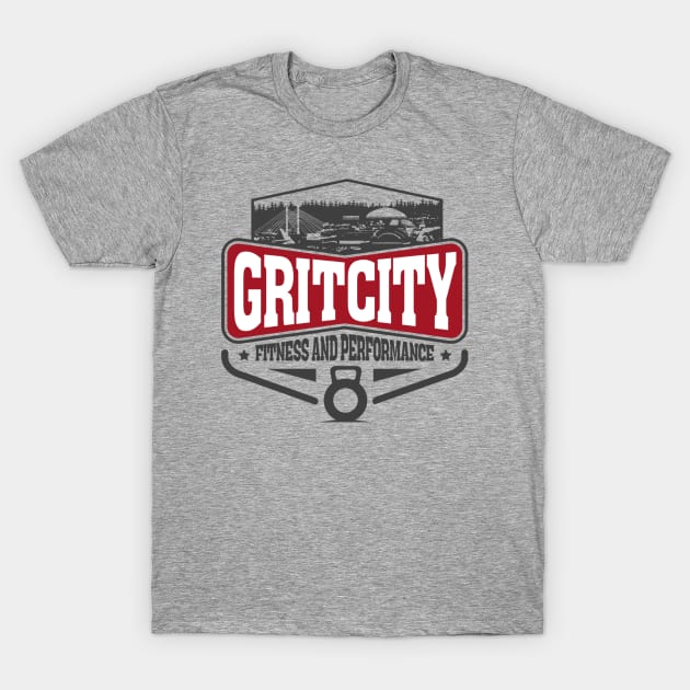 Grit City Fitness and Performance Logo Tee T-Shirt by Jeffjowers1